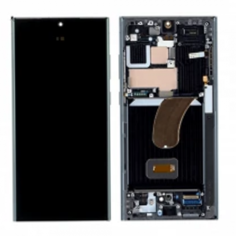 Ecran Samsung Galaxy S23 Ultra 5G Noir + Châssis GH82-30465A