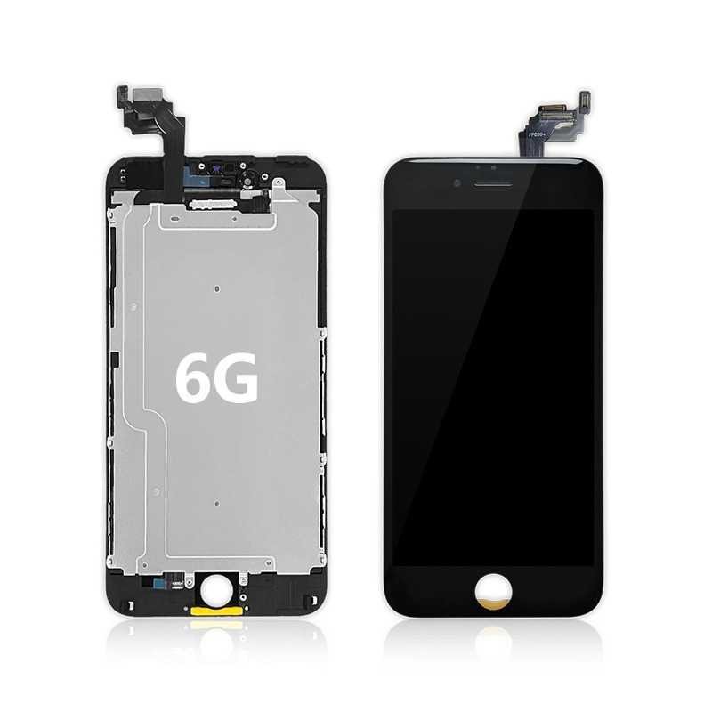 Ecran iPhone 6 Noir + Plaque métal OEM