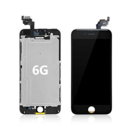 Ecran iPhone 6 Noir + Plaque métal OEM