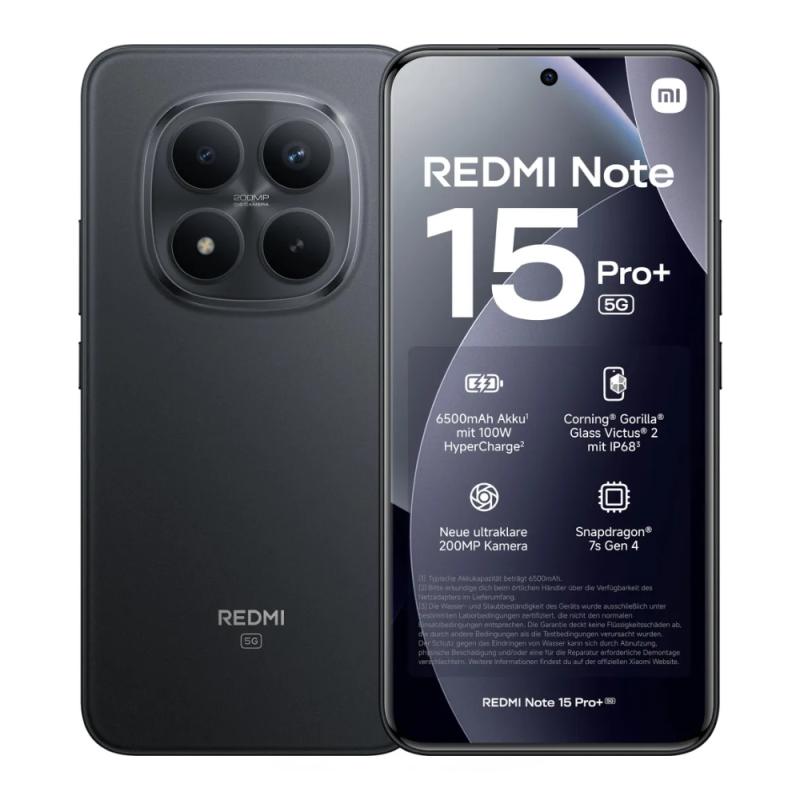 Xiaomi Redmi Note 15 Pro+ 5G 256 Go Noir Neuf