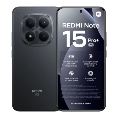 Xiaomi Redmi Note 15 Pro+ 5G 256 Go Noir Neuf