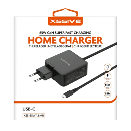 Chargeur USB-C 65W Noir XSSIVE