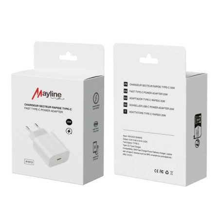 Adaptateur Secteur USB-C 20W Mayline