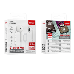 Ecouteurs Kit Main Libre Type-C D-power K6055