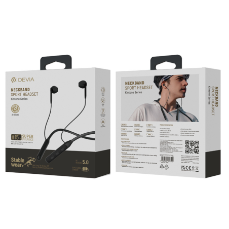 Écouteurs sans fil sport Bluetooth Devia Kintone EM036