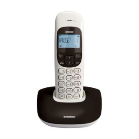 Téléphone Fixe sans fil BRONDI NICE N/B